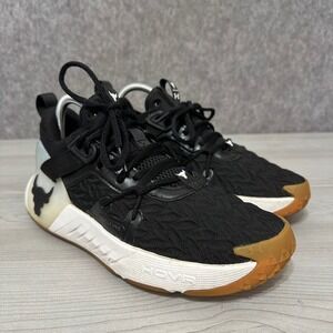 Under Armour Project Rock 6 Training Shoes Womens 8 Gum Cross Trainer Gym